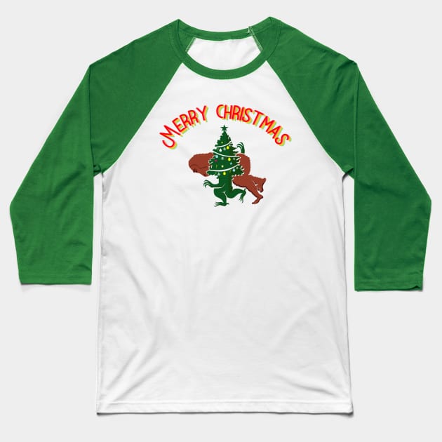 Christmas tree steals bigfood Baseball T-Shirt by osvaldoport76